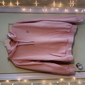 Women's Divided sierra rose pink black heart 🖤 Large hoodie